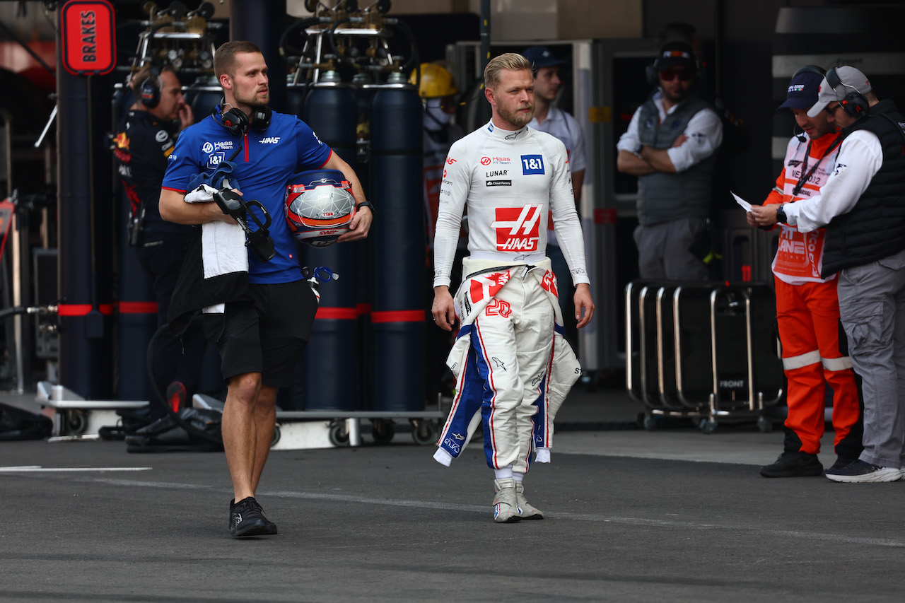 GP CITTA DEL MESSICO, Kevin Magnussen (DEN) Haas.
29.10.2022. Formula 1 World Championship, Rd 20, Mexican Grand Prix, Mexico City, Mexico, Qualifiche Day.
- www.xpbimages.com, EMail: requests@xpbimages.com ¬© Copyright: Batchelor / XPB Images