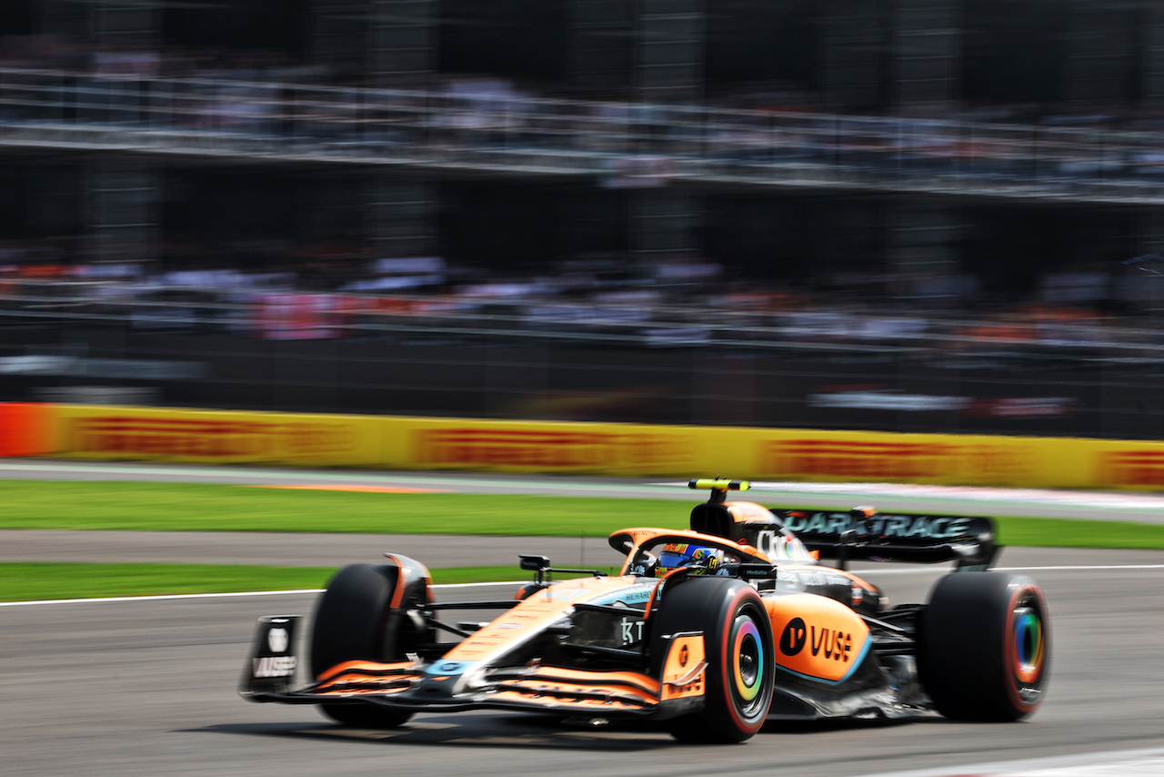 GP CITTA DEL MESSICO, Lando Norris (GBR) McLaren MCL36.
29.10.2022. Formula 1 World Championship, Rd 20, Mexican Grand Prix, Mexico City, Mexico, Qualifiche Day.
- www.xpbimages.com, EMail: requests@xpbimages.com © Copyright: Bearne / XPB Images