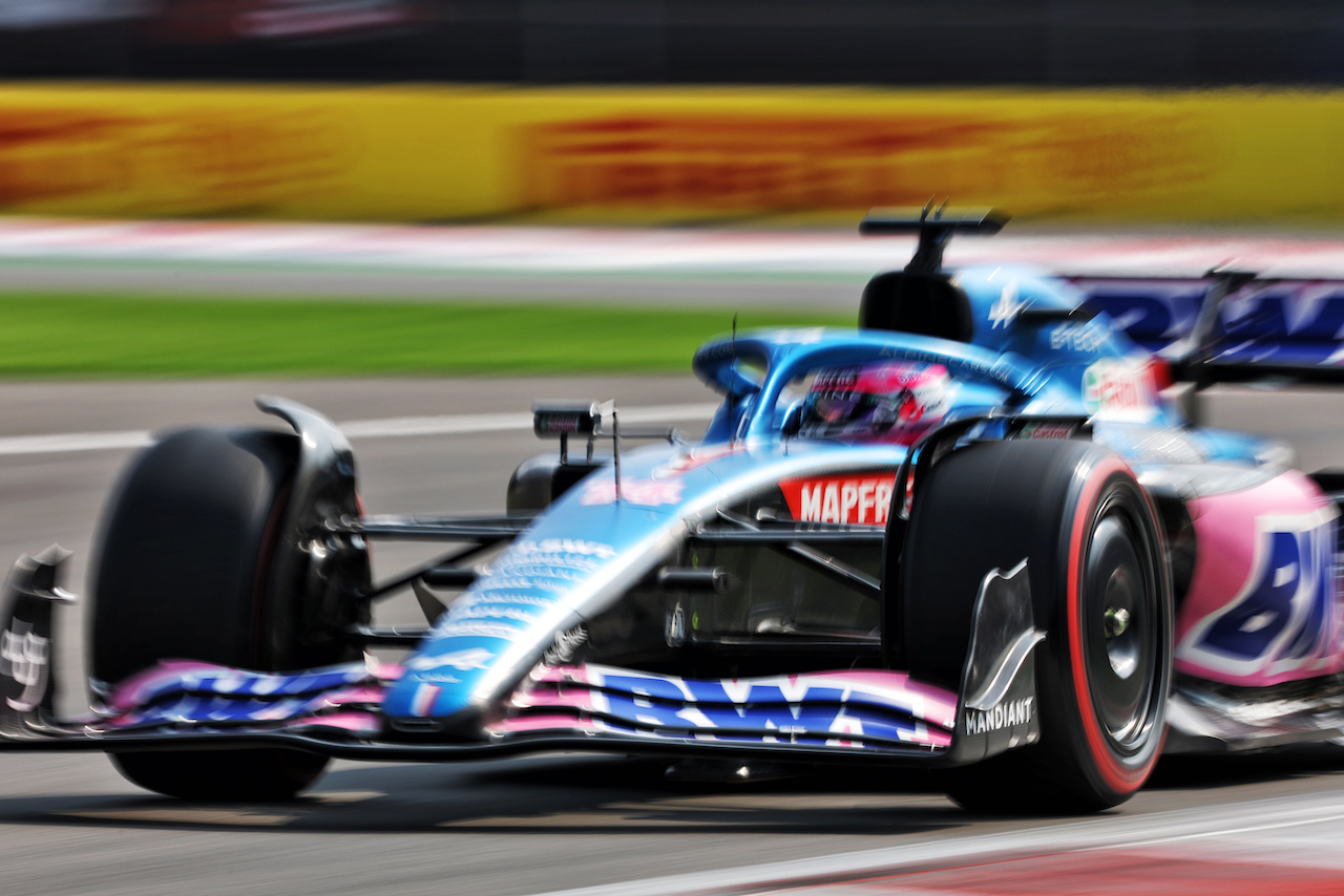GP CITTA DEL MESSICO, Fernando Alonso (ESP) Alpine F1 Team A522.
29.10.2022. Formula 1 World Championship, Rd 20, Mexican Grand Prix, Mexico City, Mexico, Qualifiche Day.
- www.xpbimages.com, EMail: requests@xpbimages.com © Copyright: Bearne / XPB Images