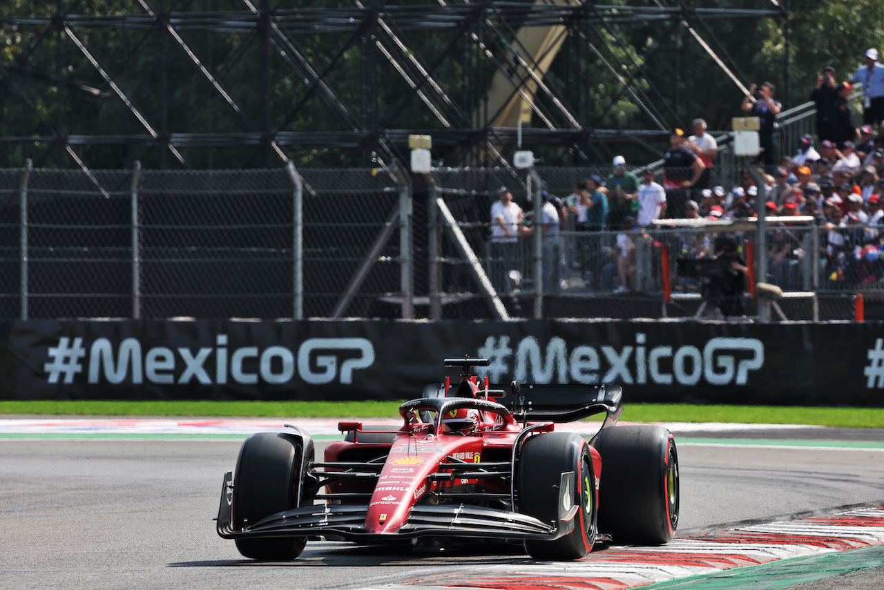 GP CITTA DEL MESSICO, Charles Leclerc (MON) Ferrari F1-75.
29.10.2022. Formula 1 World Championship, Rd 20, Mexican Grand Prix, Mexico City, Mexico, Qualifiche Day.
- www.xpbimages.com, EMail: requests@xpbimages.com © Copyright: Bearne / XPB Images