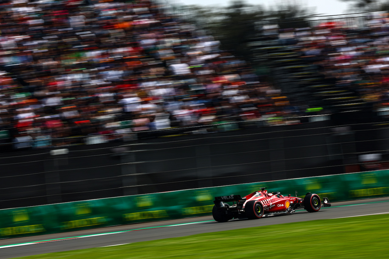 GP CITTA DEL MESSICO, Charles Leclerc (FRA), Ferrari 
29.10.2022. Formula 1 World Championship, Rd 20, Mexican Grand Prix, Mexico City, Mexico, Qualifiche Day.
- www.xpbimages.com, EMail: requests@xpbimages.com ¬© Copyright: Charniaux / XPB Images