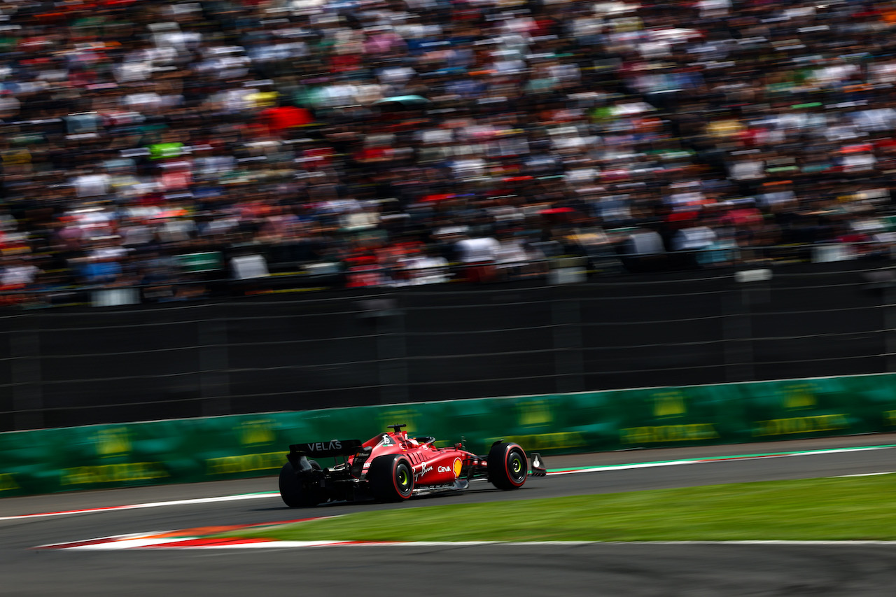 GP CITTA DEL MESSICO, Charles Leclerc (FRA), Ferrari 
29.10.2022. Formula 1 World Championship, Rd 20, Mexican Grand Prix, Mexico City, Mexico, Qualifiche Day.
- www.xpbimages.com, EMail: requests@xpbimages.com ¬© Copyright: Charniaux / XPB Images