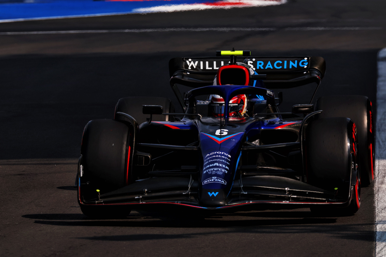 GP CITTA DEL MESSICO, Nicholas Latifi (CDN) Williams Racing FW44.
29.10.2022. Formula 1 World Championship, Rd 20, Mexican Grand Prix, Mexico City, Mexico, Qualifiche Day.
 - www.xpbimages.com, EMail: requests@xpbimages.com © Copyright: Coates / XPB Images