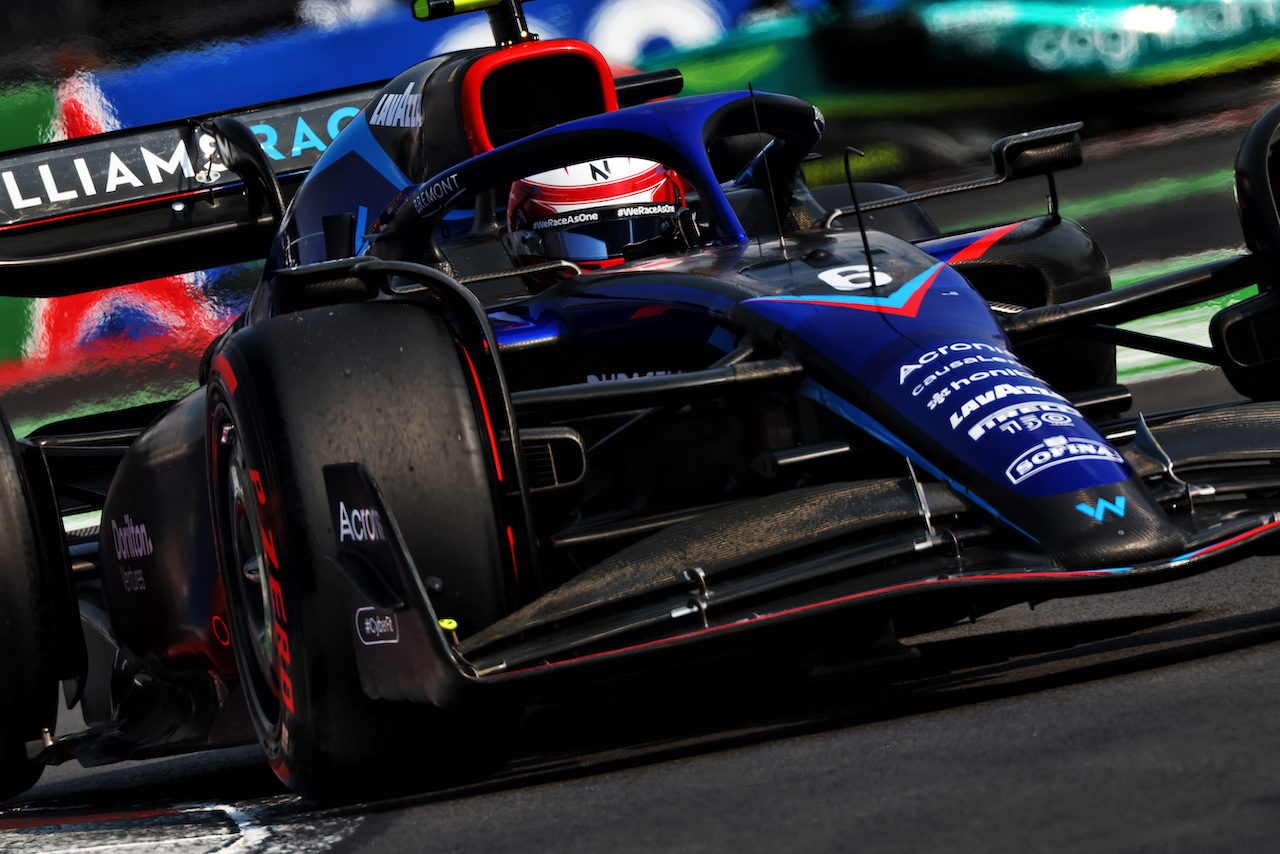 GP CITTA DEL MESSICO, Nicholas Latifi (CDN) Williams Racing FW44.
29.10.2022. Formula 1 World Championship, Rd 20, Mexican Grand Prix, Mexico City, Mexico, Qualifiche Day.
 - www.xpbimages.com, EMail: requests@xpbimages.com © Copyright: Coates / XPB Images