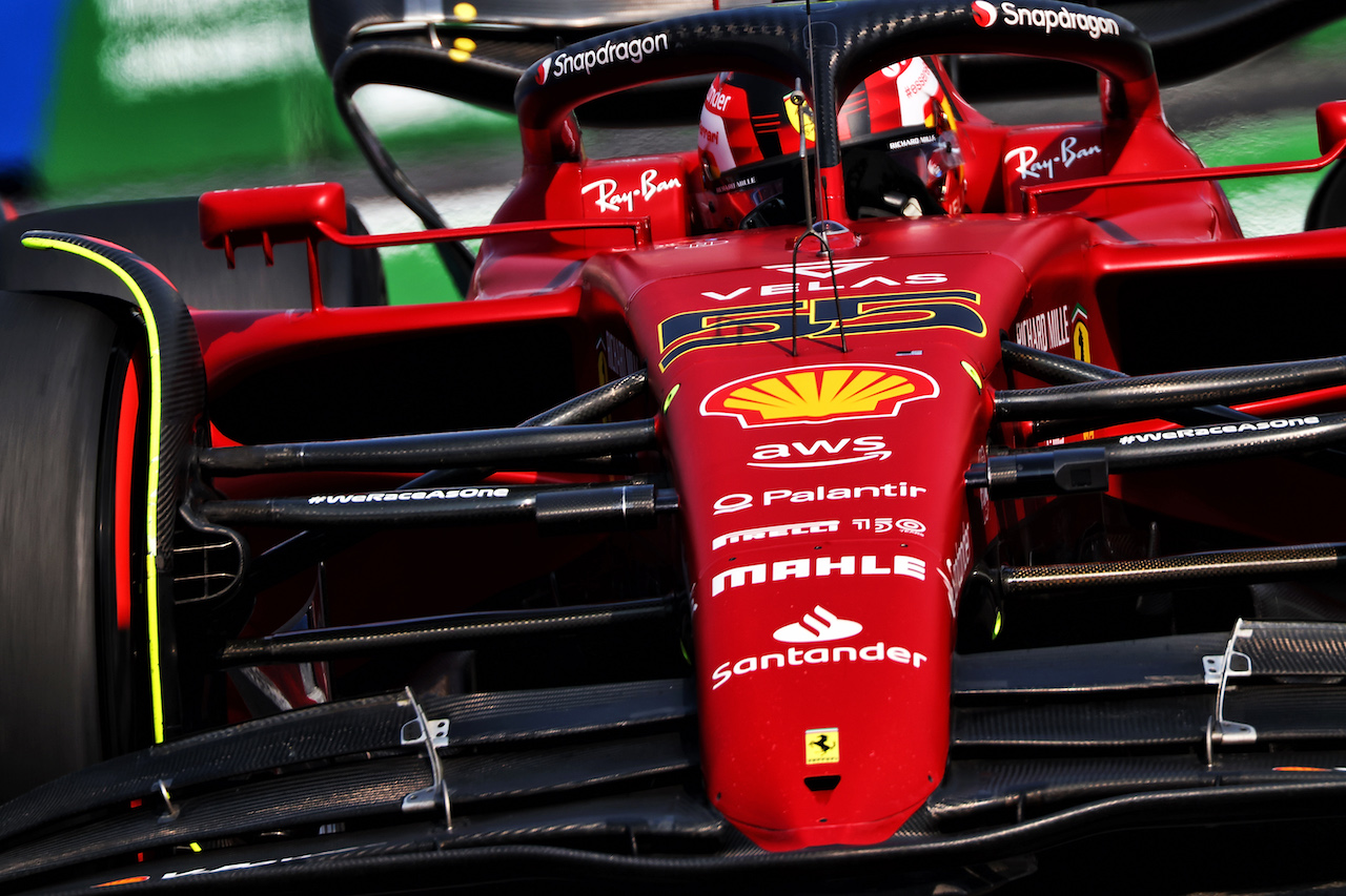 GP CITTA DEL MESSICO, Carlos Sainz Jr (ESP) Ferrari F1-75.
29.10.2022. Formula 1 World Championship, Rd 20, Mexican Grand Prix, Mexico City, Mexico, Qualifiche Day.
 - www.xpbimages.com, EMail: requests@xpbimages.com © Copyright: Coates / XPB Images