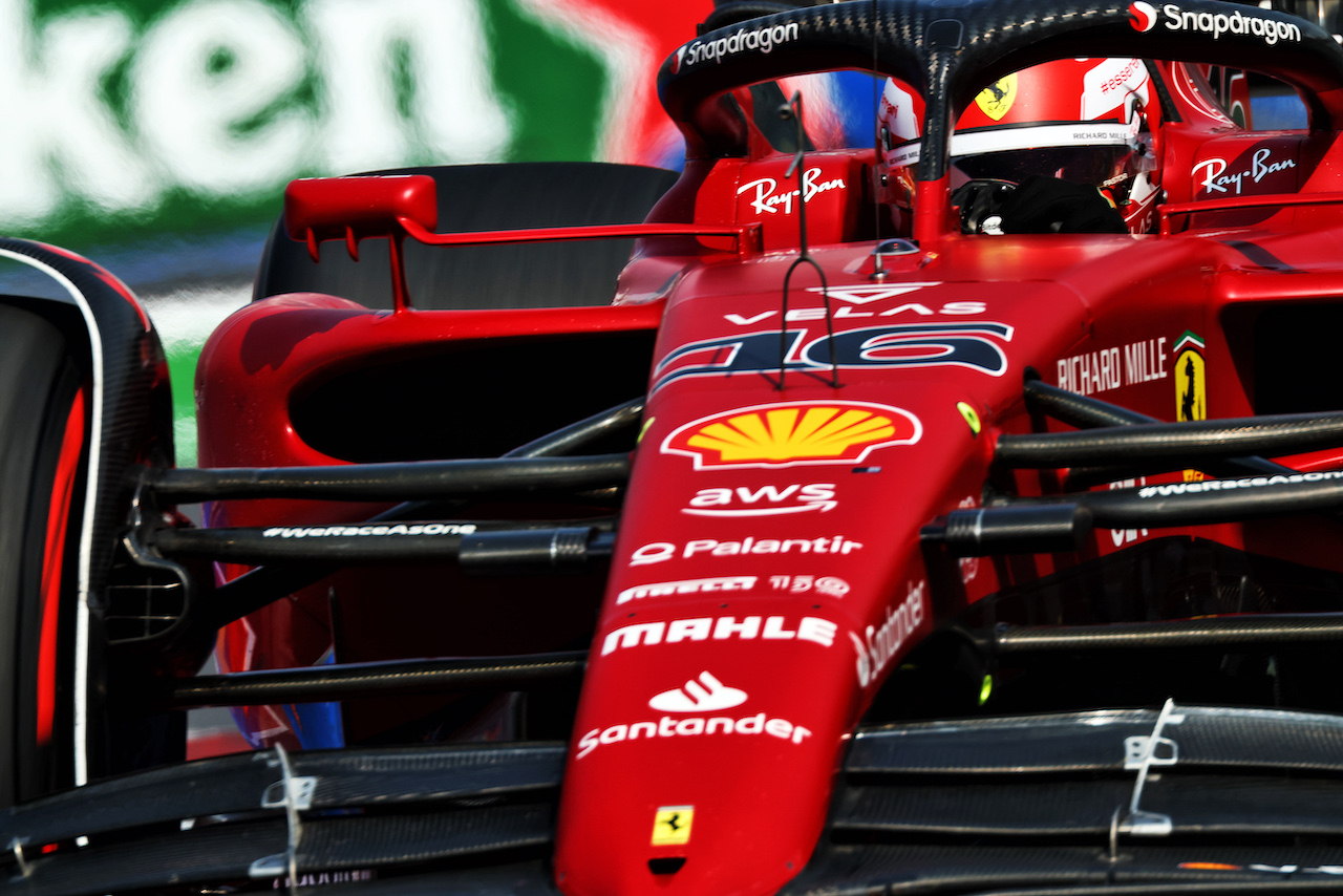 GP CITTA DEL MESSICO, Charles Leclerc (MON) Ferrari F1-75.
29.10.2022. Formula 1 World Championship, Rd 20, Mexican Grand Prix, Mexico City, Mexico, Qualifiche Day.
 - www.xpbimages.com, EMail: requests@xpbimages.com © Copyright: Coates / XPB Images