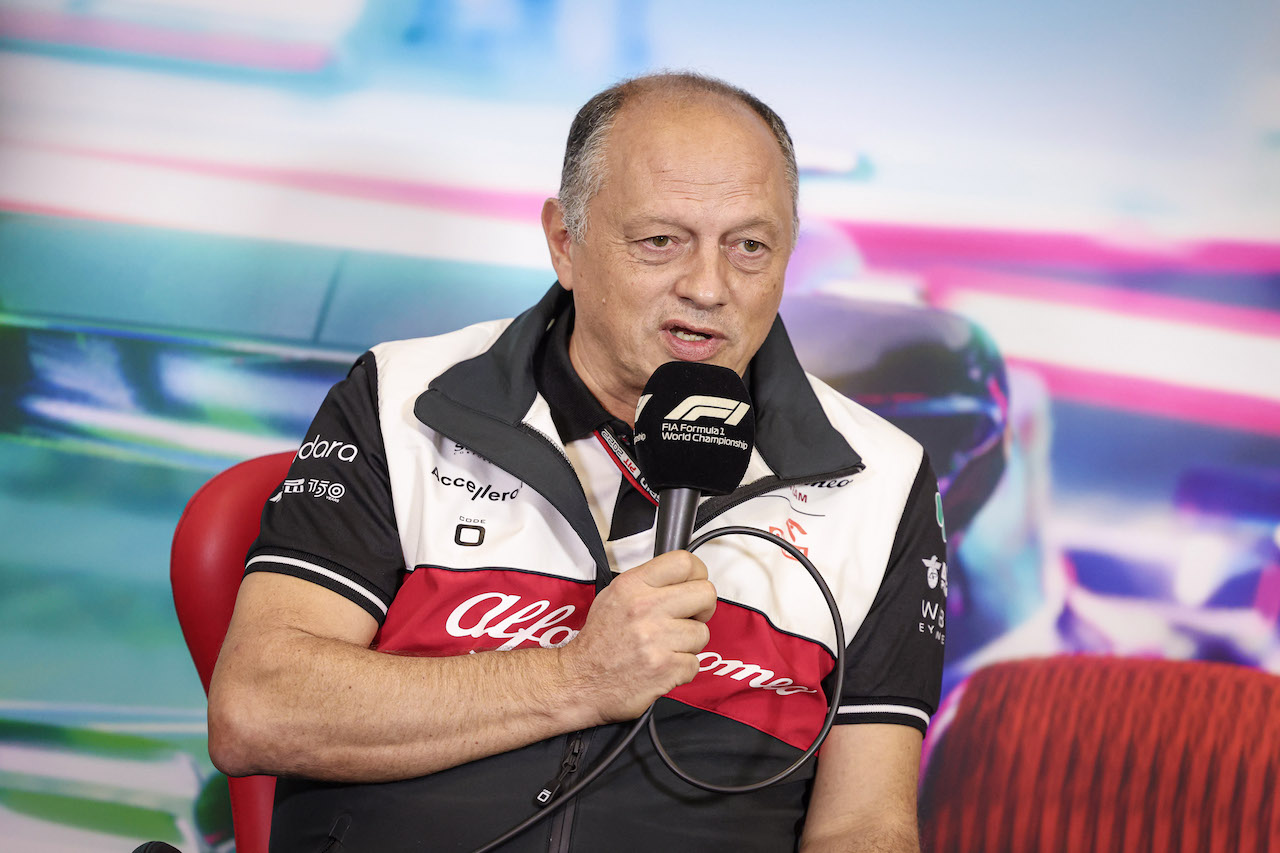 GP CITTA DEL MESSICO, Frederic Vasseur (FRA) Alfa Romeo F1 Team Team Principal, in the FIA Press Conference.
29.10.2022. Formula 1 World Championship, Rd 20, Mexican Grand Prix, Mexico City, Mexico, Qualifiche Day.
- www.xpbimages.com, EMail: requests@xpbimages.com © Copyright: XPB Images