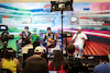 GP CITTA DEL MESSICO, (L to R): George Russell (GBR) Mercedes AMG F1; Max Verstappen (NLD) Red Bull Racing; e Lewis Hamilton (GBR) Mercedes AMG F1, in the post qualifying FIA Press Conference.
29.10.2022. Formula 1 World Championship, Rd 20, Mexican Grand Prix, Mexico City, Mexico, Qualifiche Day.
- www.xpbimages.com, EMail: requests@xpbimages.com © Copyright: XPB Images