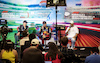 GP CITTA DEL MESSICO, (L to R): George Russell (GBR) Mercedes AMG F1; Max Verstappen (NLD) Red Bull Racing; e Lewis Hamilton (GBR) Mercedes AMG F1, in the post qualifying FIA Press Conference.
29.10.2022. Formula 1 World Championship, Rd 20, Mexican Grand Prix, Mexico City, Mexico, Qualifiche Day.
- www.xpbimages.com, EMail: requests@xpbimages.com © Copyright: XPB Images