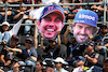 GP CITTA DEL MESSICO, Circuit Atmosfera - fans in the grandstand with Sergio Perez (MEX) Red Bull Racing e Fernando Alonso (ESP) Alpine F1 Team 'big heads'.
29.10.2022. Formula 1 World Championship, Rd 20, Mexican Grand Prix, Mexico City, Mexico, Qualifiche Day.
- www.xpbimages.com, EMail: requests@xpbimages.com © Copyright: Moy / XPB Images