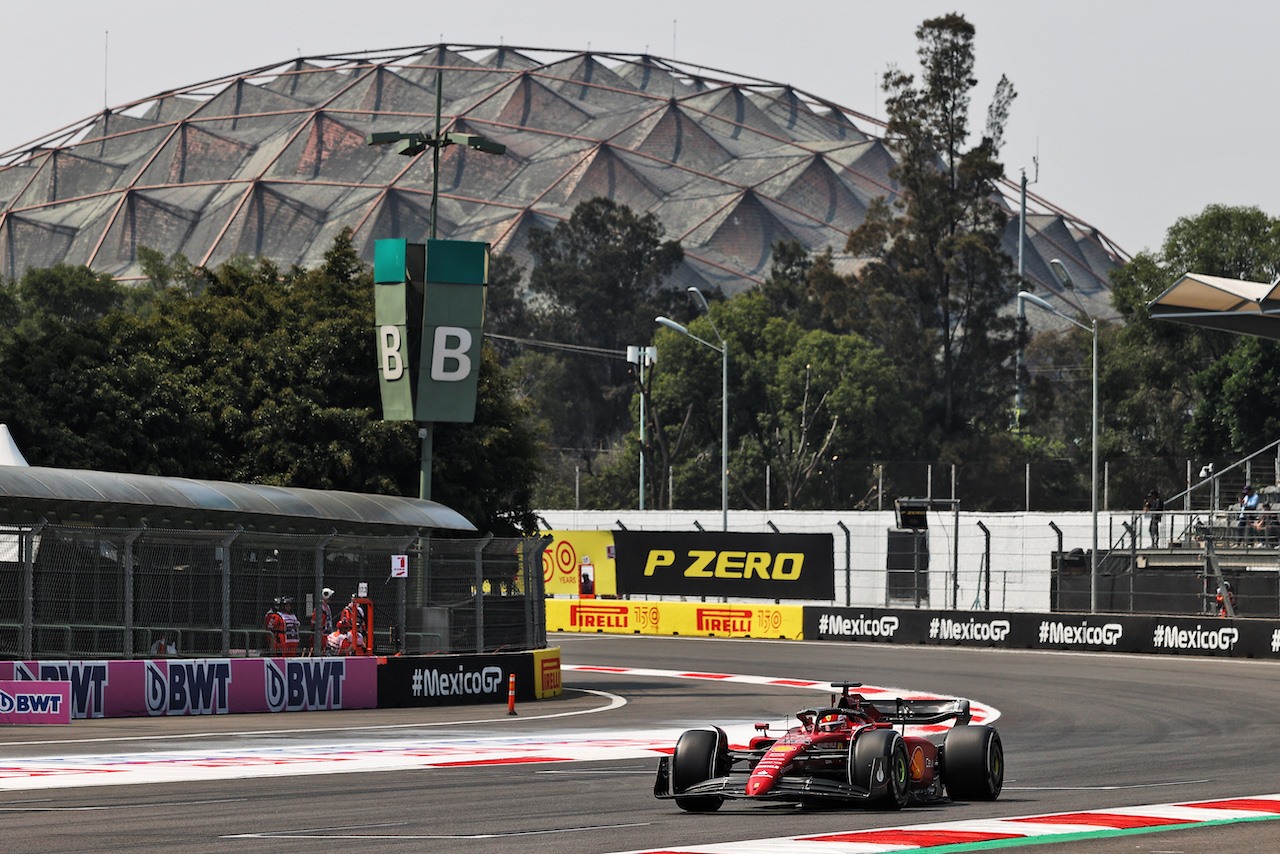 GP CITTA DEL MESSICO, Charles Leclerc (MON) Ferrari F1-75.
28.10.2022. Formula 1 World Championship, Rd 20, Mexican Grand Prix, Mexico City, Mexico, Practice Day.
- www.xpbimages.com, EMail: requests@xpbimages.com © Copyright: Moy / XPB Images