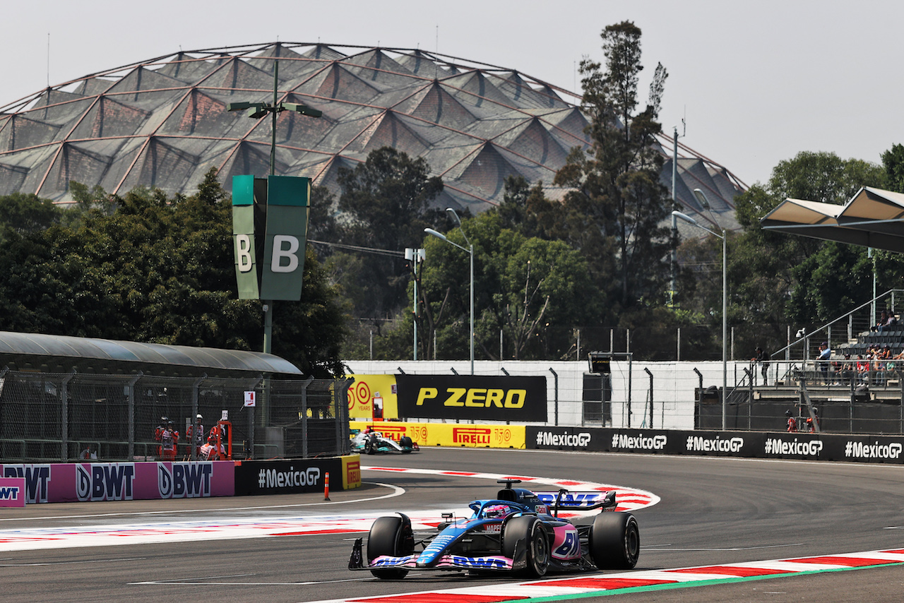 GP CITTA DEL MESSICO, Fernando Alonso (ESP) Alpine F1 Team A522.
28.10.2022. Formula 1 World Championship, Rd 20, Mexican Grand Prix, Mexico City, Mexico, Practice Day.
- www.xpbimages.com, EMail: requests@xpbimages.com © Copyright: Moy / XPB Images