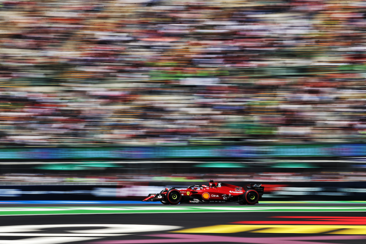 GP CITTA DEL MESSICO, Charles Leclerc (MON) Ferrari F1-75.
28.10.2022. Formula 1 World Championship, Rd 20, Mexican Grand Prix, Mexico City, Mexico, Practice Day.
- www.xpbimages.com, EMail: requests@xpbimages.com © Copyright: Moy / XPB Images