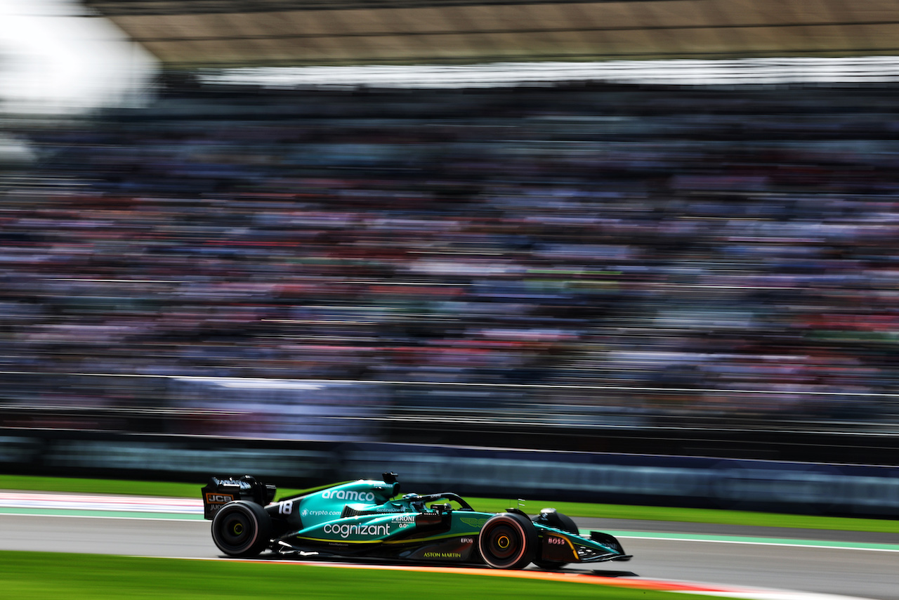 GP CITTA DEL MESSICO, Lance Stroll (CDN) Aston Martin F1 Team AMR22.
28.10.2022. Formula 1 World Championship, Rd 20, Mexican Grand Prix, Mexico City, Mexico, Practice Day.
 - www.xpbimages.com, EMail: requests@xpbimages.com © Copyright: Coates / XPB Images