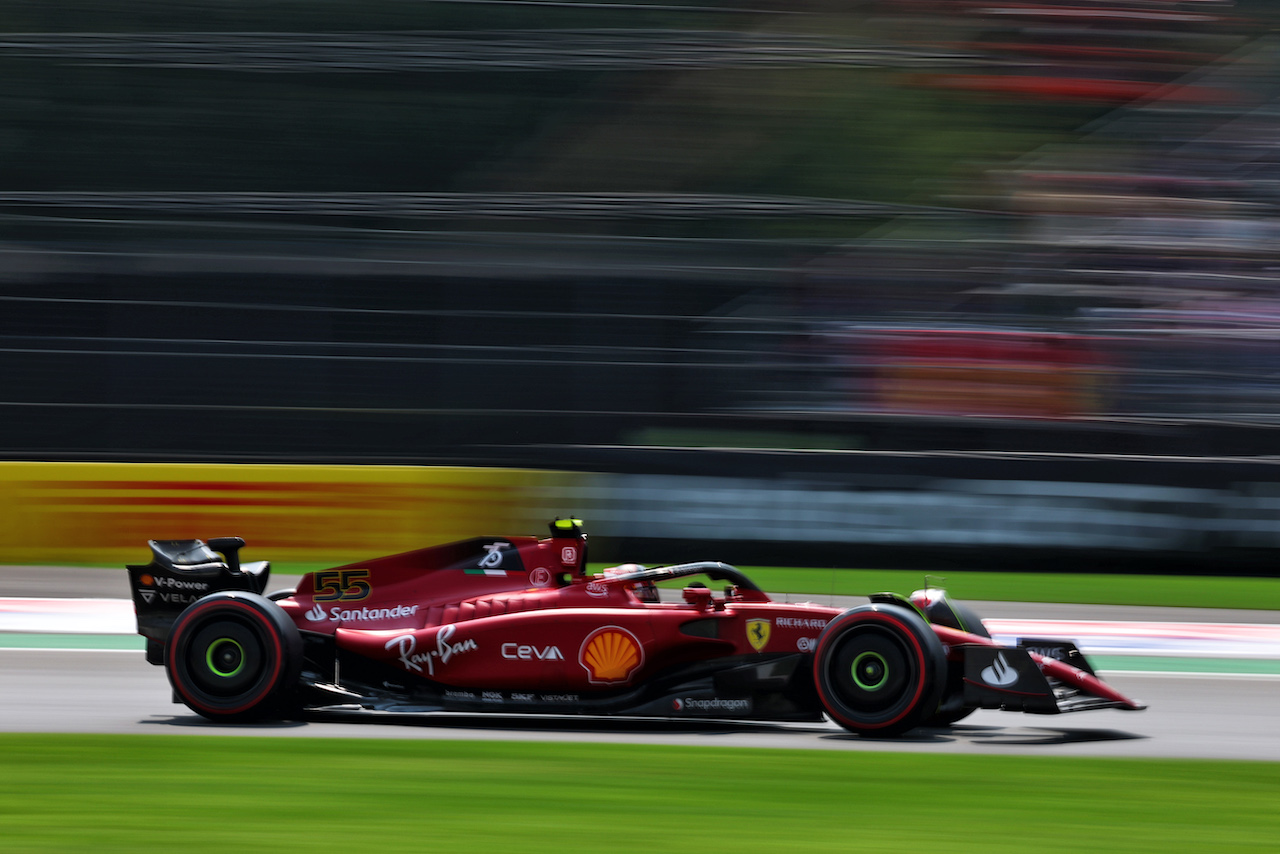 GP CITTA DEL MESSICO, Carlos Sainz Jr (ESP) Ferrari F1-75.
28.10.2022. Formula 1 World Championship, Rd 20, Mexican Grand Prix, Mexico City, Mexico, Practice Day.
 - www.xpbimages.com, EMail: requests@xpbimages.com © Copyright: Coates / XPB Images