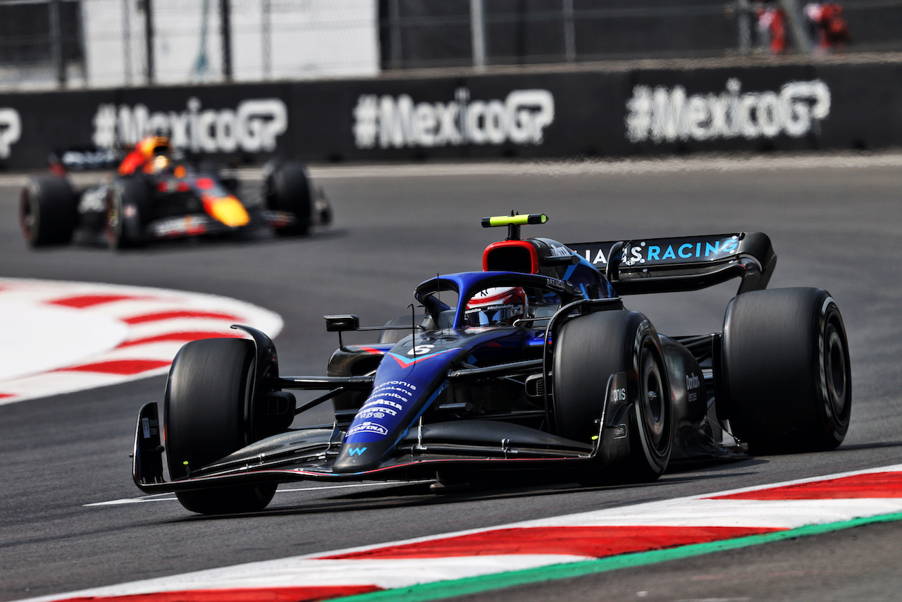 GP CITTA DEL MESSICO, Nicholas Latifi (CDN) Williams Racing FW44.
28.10.2022. Formula 1 World Championship, Rd 20, Mexican Grand Prix, Mexico City, Mexico, Practice Day.
- www.xpbimages.com, EMail: requests@xpbimages.com © Copyright: Moy / XPB Images