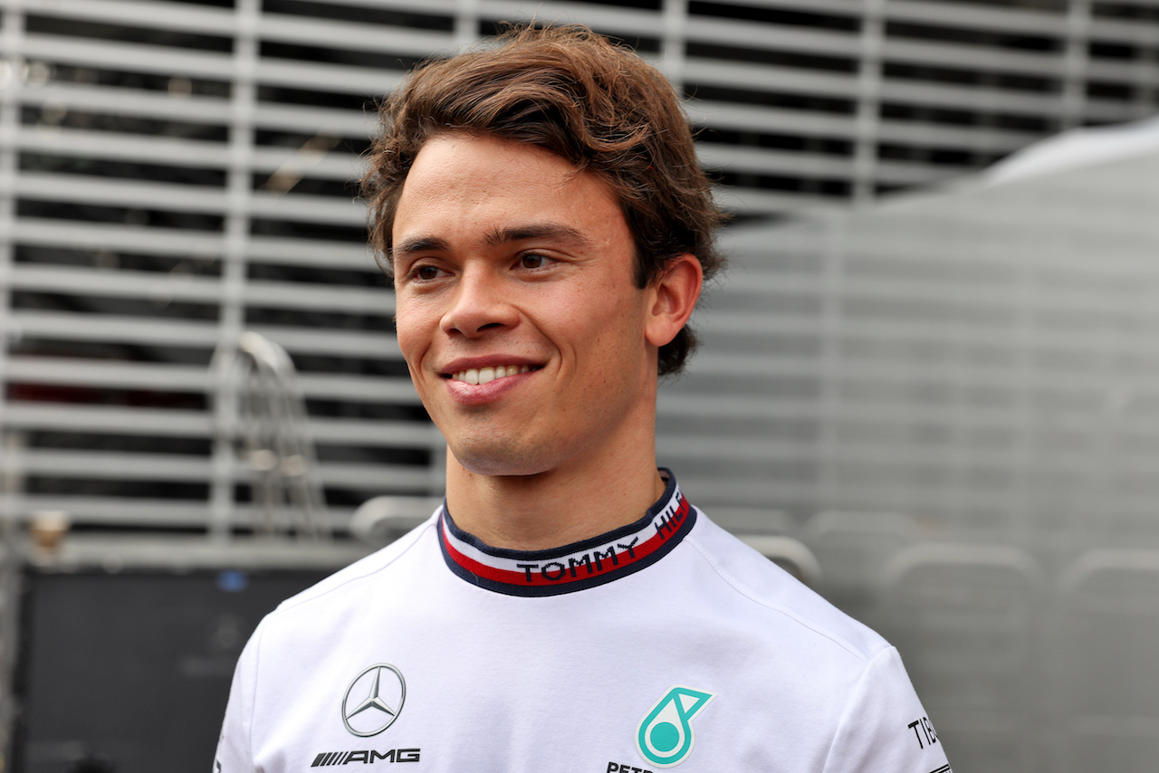 GP CITTA DEL MESSICO, Nyck de Vries (NLD) Mercedes AMG F1 Test e Reserve Driver.
28.10.2022. Formula 1 World Championship, Rd 20, Mexican Grand Prix, Mexico City, Mexico, Practice Day.
- www.xpbimages.com, EMail: requests@xpbimages.com © Copyright: Bearne / XPB Images