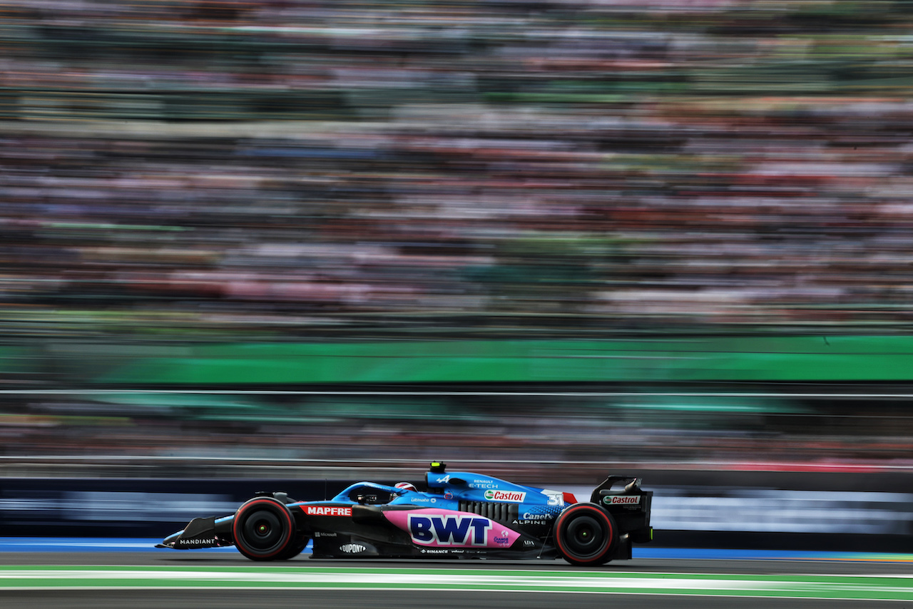 GP CITTA DEL MESSICO, Esteban Ocon (FRA) Alpine F1 Team A522.
28.10.2022. Formula 1 World Championship, Rd 20, Mexican Grand Prix, Mexico City, Mexico, Practice Day.
- www.xpbimages.com, EMail: requests@xpbimages.com © Copyright: Bearne / XPB Images