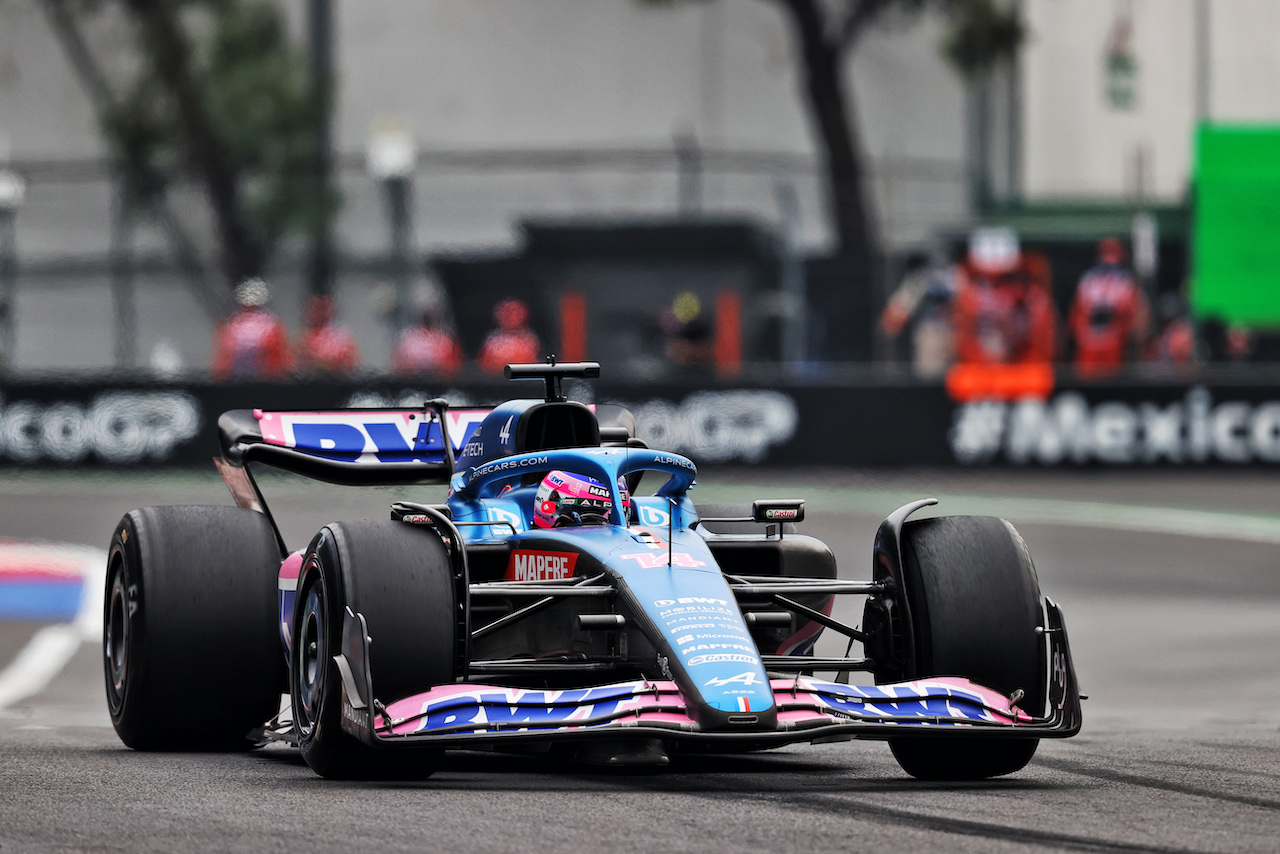 GP CITTA DEL MESSICO, Fernando Alonso (ESP) Alpine F1 Team A522.
28.10.2022. Formula 1 World Championship, Rd 20, Mexican Grand Prix, Mexico City, Mexico, Practice Day.
- www.xpbimages.com, EMail: requests@xpbimages.com © Copyright: Moy / XPB Images