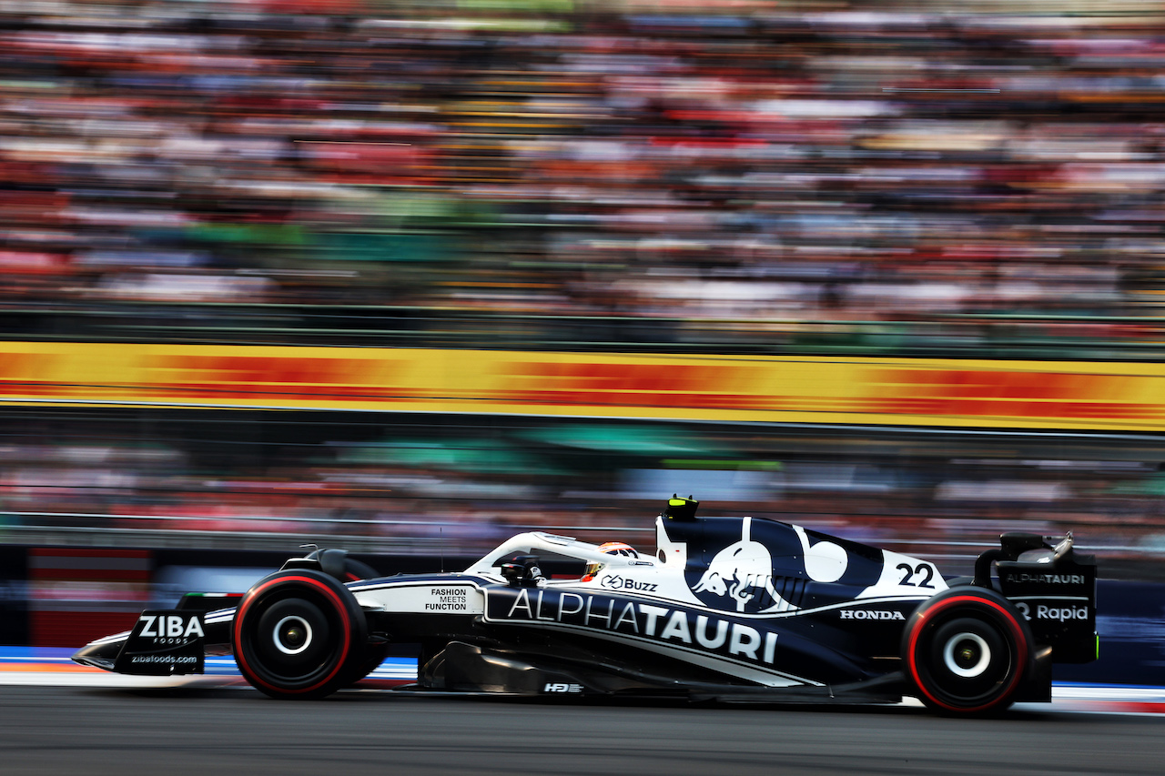 GP CITTA DEL MESSICO, Yuki Tsunoda (JPN) AlphaTauri AT03.
28.10.2022. Formula 1 World Championship, Rd 20, Mexican Grand Prix, Mexico City, Mexico, Practice Day.
 - www.xpbimages.com, EMail: requests@xpbimages.com © Copyright: Coates / XPB Images