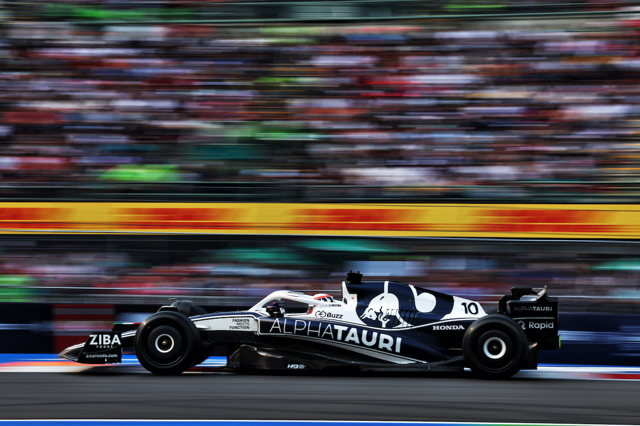 GP CITTA DEL MESSICO, Pierre Gasly (FRA) AlphaTauri AT03.
28.10.2022. Formula 1 World Championship, Rd 20, Mexican Grand Prix, Mexico City, Mexico, Practice Day.
 - www.xpbimages.com, EMail: requests@xpbimages.com © Copyright: Coates / XPB Images