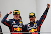 GP EMILIA ROMAGNA, 1st place Max Verstappen (NLD) Red Bull Racing RB18 with 2nd place Sergio Perez (MEX) Red Bull Racing.
24.04.2022. Formula 1 World Championship, Rd 4, Emilia Romagna Grand Prix, Imola, Italy, Gara Day.
- www.xpbimages.com, EMail: requests@xpbimages.com © Copyright: Batchelor / XPB Images