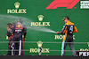GP EMILIA ROMAGNA, Enrico Balbo, Red Bull Racing Head of Aerodynamics with 1st place Max Verstappen (NLD) Red Bull Racing RB18, 2nd place Sergio Perez (MEX) Red Bull Racing RB18 e 3rd place Lando Norris (GBR) McLaren MCL36. 24.04.2022. Formula 1 World Championship, Rd 4, Emilia Romagna Grand Prix, Imola, Italy, Gara Day. - www.xpbimages.com, EMail: requests@xpbimages.com © Copyright: Batchelor / XPB Images
