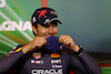 GP EMILIA ROMAGNA, Sergio Perez (MEX) Red Bull Racing, in the post race FIA Press Conference.
24.04.2022. Formula 1 World Championship, Rd 4, Emilia Romagna Grand Prix, Imola, Italy, Gara Day.
- www.xpbimages.com, EMail: requests@xpbimages.com © Copyright: XPB Images