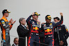 GP EMILIA ROMAGNA, Enrico Balbo, Red Bull Racing Head of Aerodynamics with 1st place Max Verstappen (NLD) Red Bull Racing RB18, 2nd place Sergio Perez (MEX) Red Bull Racing RB18 e 3rd place Lando Norris (GBR) McLaren. 
24.04.2022. Formula 1 World Championship, Rd 4, Emilia Romagna Grand Prix, Imola, Italy, Gara Day.
- www.xpbimages.com, EMail: requests@xpbimages.com © Copyright: Coates / XPB Images