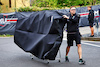 GP EMILIA ROMAGNA, Mercedes AMG F1 W13 floor carried towards the paddock.
21.04.2022. Formula 1 World Championship, Rd 4, Emilia Romagna Grand Prix, Imola, Italy, Preparation Day.
- www.xpbimages.com, EMail: requests@xpbimages.com © Copyright: Batchelor / XPB Images
