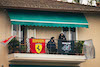 GP EMILIA ROMAGNA, Circuit Atmosfera - House balcony next to the circuit.
21.04.2022. Formula 1 World Championship, Rd 4, Emilia Romagna Grand Prix, Imola, Italy, Preparation Day.
- www.xpbimages.com, EMail: requests@xpbimages.com © Copyright: Bearne / XPB Images