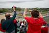 GP EMILIA ROMAGNA, Circuit Atmosfera - Charles Leclerc (MON) Ferrari F1-75 cheered on by fans.
23.04.2022. Formula 1 World Championship, Rd 4, Emilia Romagna Grand Prix, Imola, Italy, Sprint Day.
 - www.xpbimages.com, EMail: requests@xpbimages.com © Copyright: Coates / XPB Images