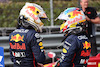 GP EMILIA ROMAGNA, Max Verstappen (NLD) Red Bull Racing RB18 e Sergio Perez (MEX) Red Bull Racing RB18.
23.04.2022. Formula 1 World Championship, Rd 4, Emilia Romagna Grand Prix, Imola, Italy, Sprint Day.
- www.xpbimages.com, EMail: requests@xpbimages.com ¬© Copyright: Batchelor / XPB Images