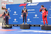 GP EMILIA ROMAGNA, Sergio Perez (MEX) Red Bull Racing with Max Verstappen (NLD) Red Bull Racing e Charles Leclerc (MON) Ferrari.
23.04.2022. Formula 1 World Championship, Rd 4, Emilia Romagna Grand Prix, Imola, Italy, Sprint Day.
- www.xpbimages.com, EMail: requests@xpbimages.com ¬© Copyright: Batchelor / XPB Images