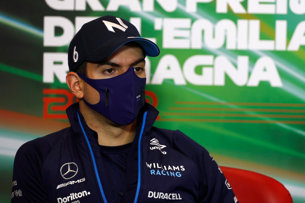 GP EMILIA ROMAGNA, Nicholas Latifi (CDN) Williams Racing in the FIA Press Conference.
22.04.2022. Formula 1 World Championship, Rd 4, Emilia Romagna Grand Prix, Imola, Italy, Qualifiche Day.
- www.xpbimages.com, EMail: requests@xpbimages.com © Copyright: XPB Images