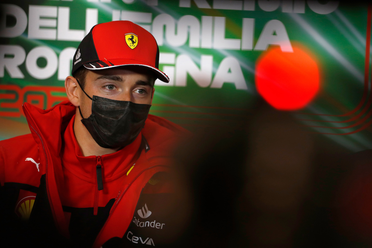 GP EMILIA ROMAGNA, Charles Leclerc (MON) Ferrari in the FIA Press Conference.
22.04.2022. Formula 1 World Championship, Rd 4, Emilia Romagna Grand Prix, Imola, Italy, Qualifiche Day.
- www.xpbimages.com, EMail: requests@xpbimages.com © Copyright: XPB Images