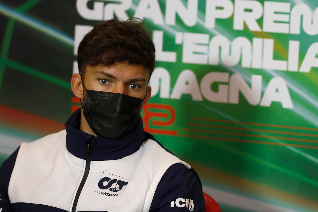 GP EMILIA ROMAGNA, Pierre Gasly (FRA) AlphaTaurii in the FIA Press Conference.
22.04.2022. Formula 1 World Championship, Rd 4, Emilia Romagna Grand Prix, Imola, Italy, Qualifiche Day.
- www.xpbimages.com, EMail: requests@xpbimages.com © Copyright: XPB Images