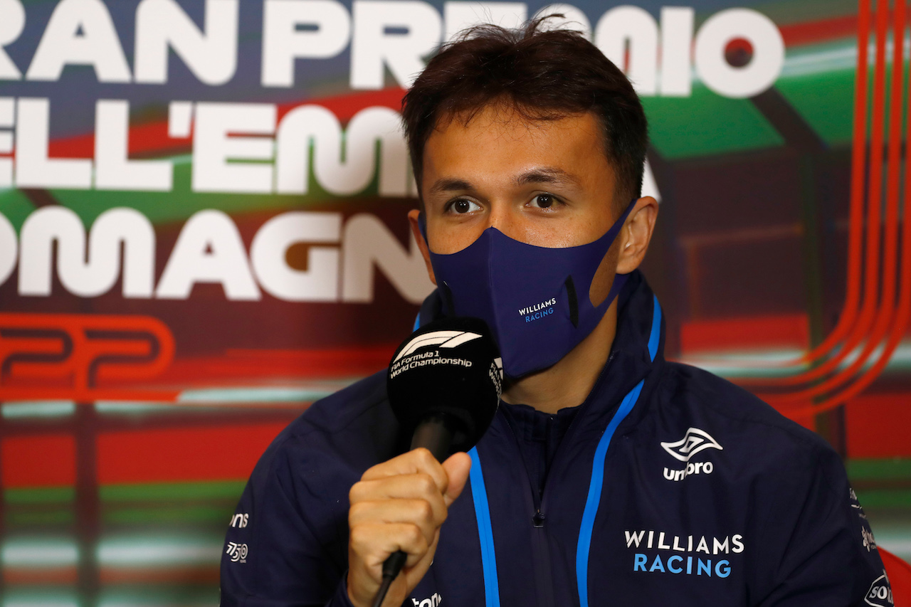 GP EMILIA ROMAGNA, Alexander Albon (THA) Williams Racing in the FIA Press Conference.
22.04.2022. Formula 1 World Championship, Rd 4, Emilia Romagna Grand Prix, Imola, Italy, Qualifiche Day.
- www.xpbimages.com, EMail: requests@xpbimages.com © Copyright: XPB Images