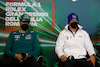 GP EMILIA ROMAGNA, (L to R): Lance Stroll (CDN) Aston Martin F1 Team e Mick Schumacher (GER) Haas F1 Team in the FIA Press Conference.
22.04.2022. Formula 1 World Championship, Rd 4, Emilia Romagna Grand Prix, Imola, Italy, Qualifiche Day.
- www.xpbimages.com, EMail: requests@xpbimages.com © Copyright: XPB Images
