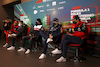GP EMILIA ROMAGNA, (L to R): Charles Leclerc (MON) Ferrari; George Russell (GBR) Mercedes AMG F1; Valtteri Bottas (FIN) Alfa Romeo F1 Team; Max Verstappen (NLD) Red Bull Racing; e Carlos Sainz Jr (ESP) Ferrari, in the FIA Press Conference.
22.04.2022. Formula 1 World Championship, Rd 4, Emilia Romagna Grand Prix, Imola, Italy, Qualifiche Day.
- www.xpbimages.com, EMail: requests@xpbimages.com © Copyright: XPB Images
