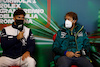 GP EMILIA ROMAGNA, (L to R): Pierre Gasly (FRA) AlphaTauri e Sebastian Vettel (GER) Aston Martin F1 Team in the FIA Press Conference.
22.04.2022. Formula 1 World Championship, Rd 4, Emilia Romagna Grand Prix, Imola, Italy, Qualifiche Day.
- www.xpbimages.com, EMail: requests@xpbimages.com © Copyright: XPB Images