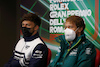 GP EMILIA ROMAGNA, (L to R): Pierre Gasly (FRA) AlphaTauri e Sebastian Vettel (GER) Aston Martin F1 Team in the FIA Press Conference.
22.04.2022. Formula 1 World Championship, Rd 4, Emilia Romagna Grand Prix, Imola, Italy, Qualifiche Day.
- www.xpbimages.com, EMail: requests@xpbimages.com © Copyright: XPB Images