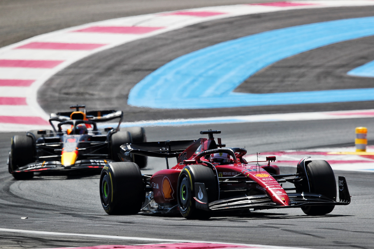GP FRANCIA, Charles Leclerc (MON) Ferrari F1-75.
24.07.2022. Formula 1 World Championship, Rd 12, French Grand Prix, Paul Ricard, France, Gara Day.
 - www.xpbimages.com, EMail: requests@xpbimages.com © Copyright: Coates / XPB Images