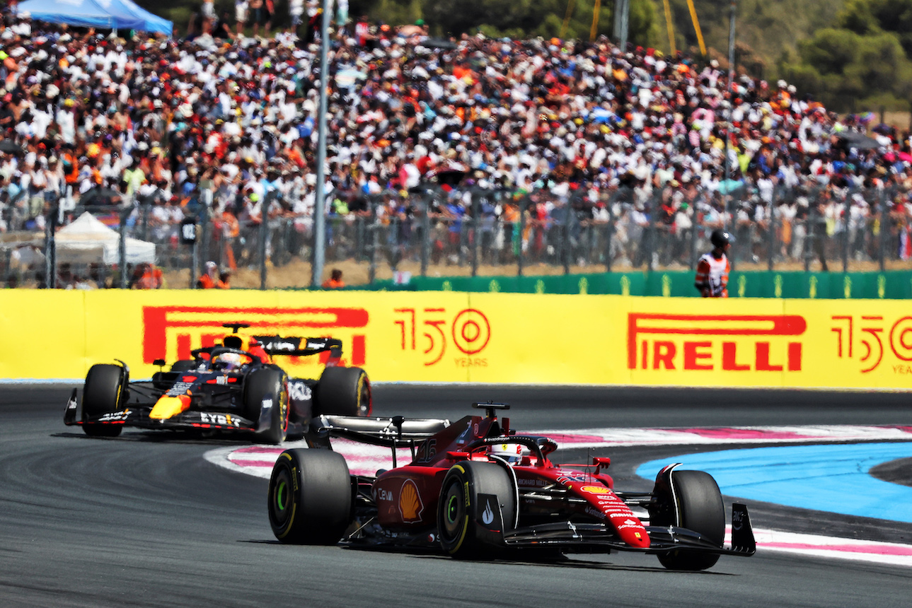 GP FRANCIA, Charles Leclerc (MON) Ferrari F1-75.
24.07.2022. Formula 1 World Championship, Rd 12, French Grand Prix, Paul Ricard, France, Gara Day.
- www.xpbimages.com, EMail: requests@xpbimages.com © Copyright: Bearne / XPB Images