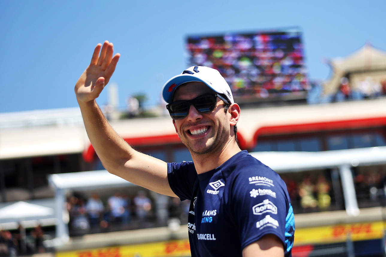 GP FRANCIA, Nicholas Latifi (CDN) Williams Racing on the drivers parade.
24.07.2022. Formula 1 World Championship, Rd 12, French Grand Prix, Paul Ricard, France, Gara Day.
- www.xpbimages.com, EMail: requests@xpbimages.com © Copyright: Bearne / XPB Images