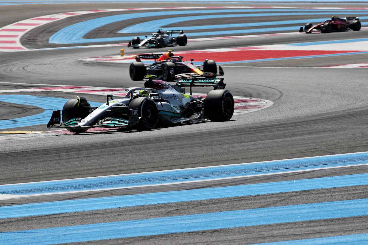 GP FRANCIA, Lewis Hamilton (GBR) Mercedes AMG F1 W13.
24.07.2022. Formula 1 World Championship, Rd 12, French Grand Prix, Paul Ricard, France, Gara Day.
 - www.xpbimages.com, EMail: requests@xpbimages.com © Copyright: Coates / XPB Images