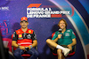 GP FRANCIA, (L to R): Charles Leclerc (MON) Ferrari e Sebastian Vettel (GER) Aston Martin F1 Team in the FIA Press Conference.
21.07.2022. Formula 1 World Championship, Rd 12, French Grand Prix, Paul Ricard, France, Preparation Day.
- www.xpbimages.com, EMail: requests@xpbimages.com © Copyright: XPB Images