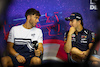GP FRANCIA, (L to R): Pierre Gasly (FRA) AlphaTauri e Sergio Perez (MEX) Red Bull Racing in the FIA Press Conference.
21.07.2022. Formula 1 World Championship, Rd 12, French Grand Prix, Paul Ricard, France, Preparation Day.
- www.xpbimages.com, EMail: requests@xpbimages.com © Copyright: XPB Images