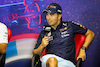 GP FRANCIA, Sergio Perez (MEX) Red Bull Racing in the FIA Press Conference.
21.07.2022. Formula 1 World Championship, Rd 12, French Grand Prix, Paul Ricard, France, Preparation Day.
- www.xpbimages.com, EMail: requests@xpbimages.com © Copyright: XPB Images