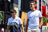 GP FRANCIA, (L to R): Yuki Tsunoda (JPN) AlphaTauri with George Russell (GBR) Mercedes AMG F1.
21.07.2022. Formula 1 World Championship, Rd 12, French Grand Prix, Paul Ricard, France, Preparation Day.
- www.xpbimages.com, EMail: requests@xpbimages.com © Copyright: Batchelor / XPB Images
